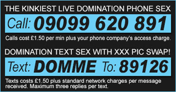 domination phone sex and text sex