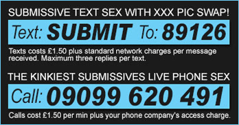 submissive phone sex and text sex